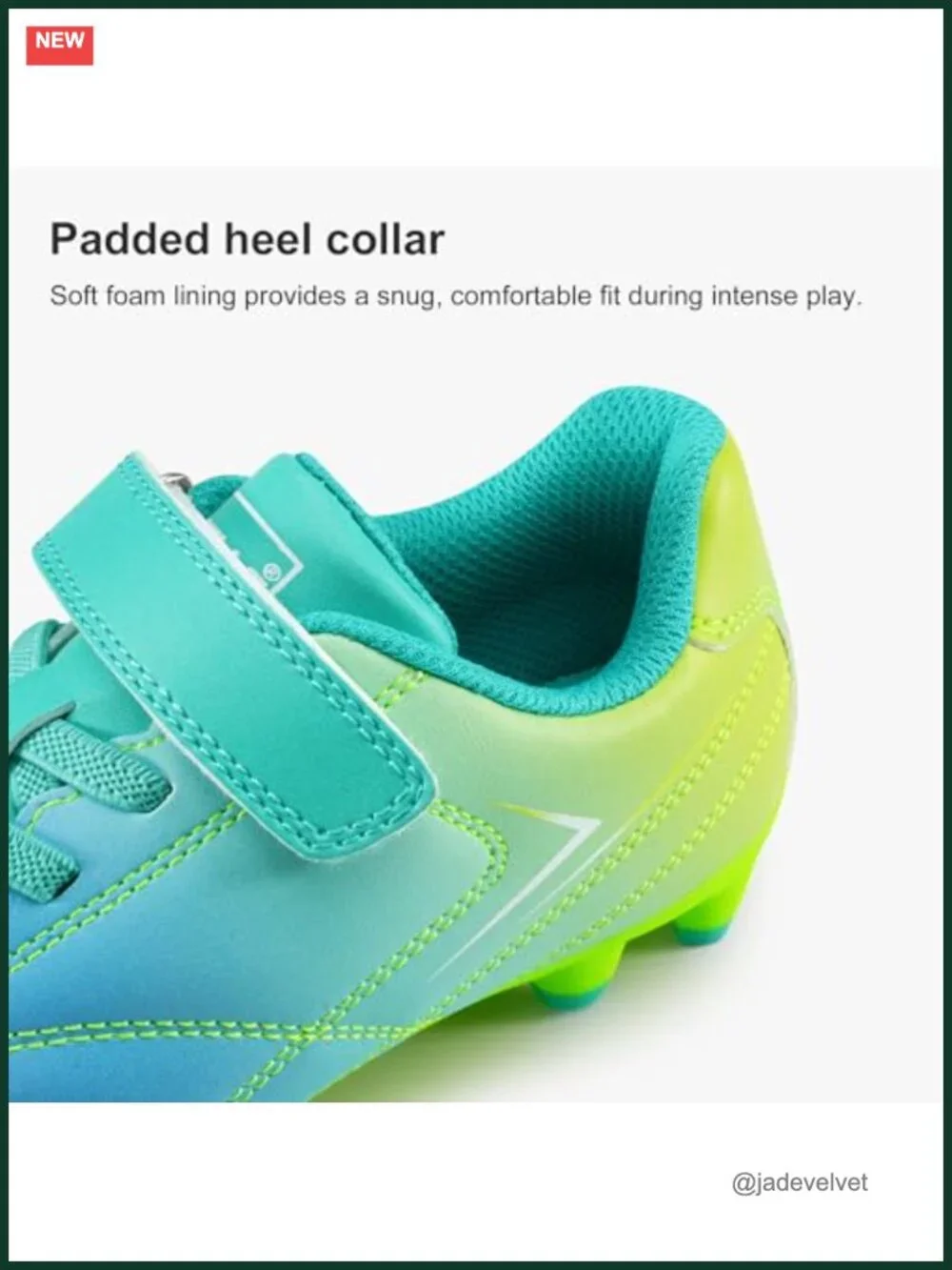 Kids Soccer Cleats for Training Matches Firm Ground Lightweight Faux Leather